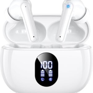 Wireless Earbuds, 2025 Ear Buds with Big Bass Stereo Sound, Lightweight Bluetooth Earbuds
