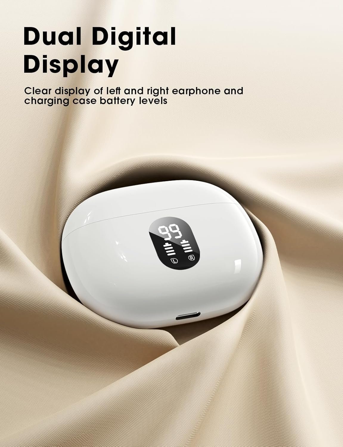 Wireless Earbuds, 2025 Ear Buds with Big Bass Stereo Sound, Lightweight Bluetooth Earbuds - Image 7